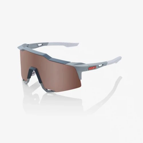 100% Speedcraft Soft Tact Stone Grey - Hiper Crimson Silver Mirror Lens 1 100% Speedcraft Soft Tact Stone Grey - Hiper Crimson Silver Mirror Lens