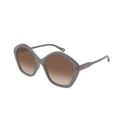 Chloé CH0082S Materiau Biosourcé Gris Fumé Verres Bruns 1 Chloé CH0082S Materiau Biosourcé Gris Fumé Verres Bruns