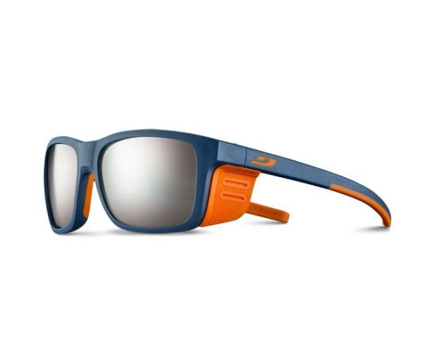 Julbo Lunette De Soleil Enfant Cover Bleu / Orange - Spectron 4 Baby Flash Argent