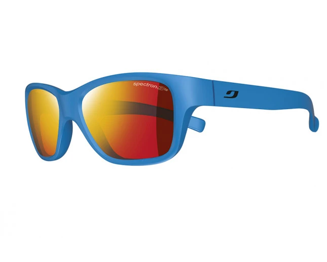 Julbo Lunette De Soleil Enfant Turn Bleu Mat - Spectron 3 Flash Rouge