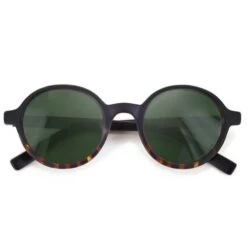 Moken Eyewear Lyndon Black/Tortoise/Green Polarized