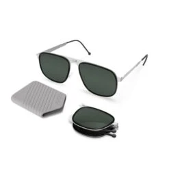 Roav Boxer Brush Silver Black Rim G15 Polarized Lenses