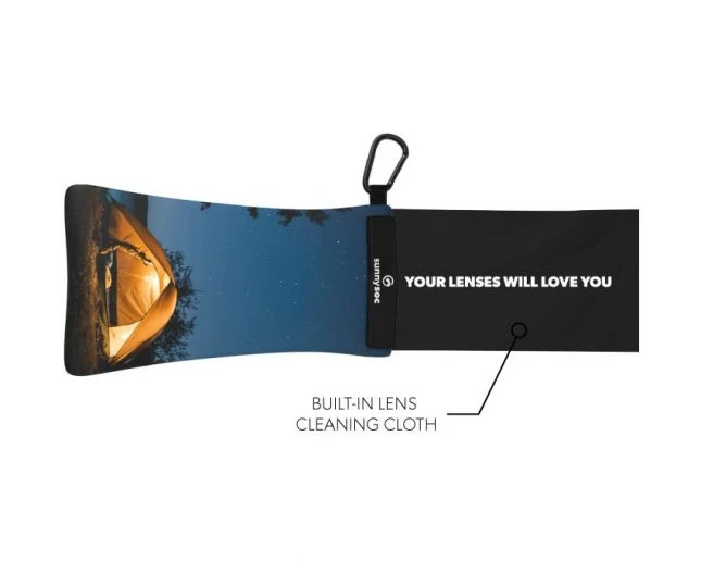 SUNNYSOC Camper - Etui à Lunettes Souples Et Chamoisine Intégrée 1 SUNNYSOC Camper - Etui à Lunettes Souples Et Chamoisine Intégrée