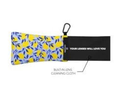 SUNNYSOC Lemonade - Etui à Lunettes Souples Et Chamoisine Intégrée