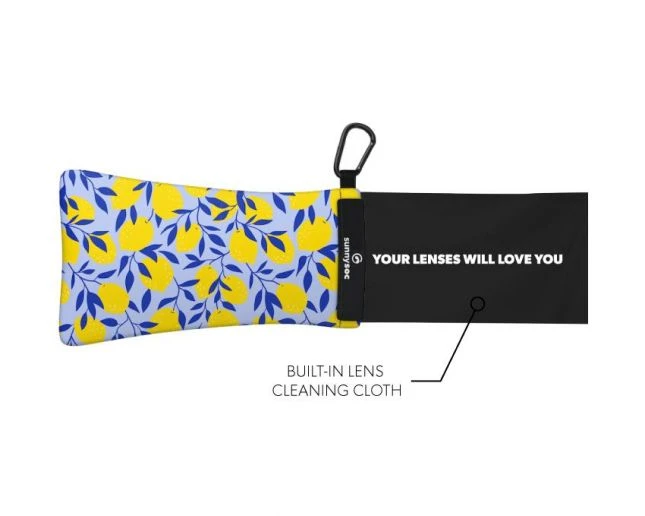 SUNNYSOC Lemonade - Etui à Lunettes Souples Et Chamoisine Intégrée 1 SUNNYSOC Lemonade - Etui à Lunettes Souples Et Chamoisine Intégrée